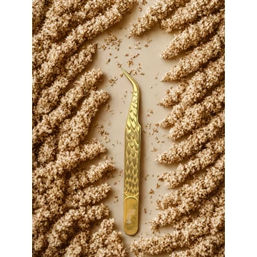 Butterfly Lashes - Serpent Curve Tweezer l Gold Edition