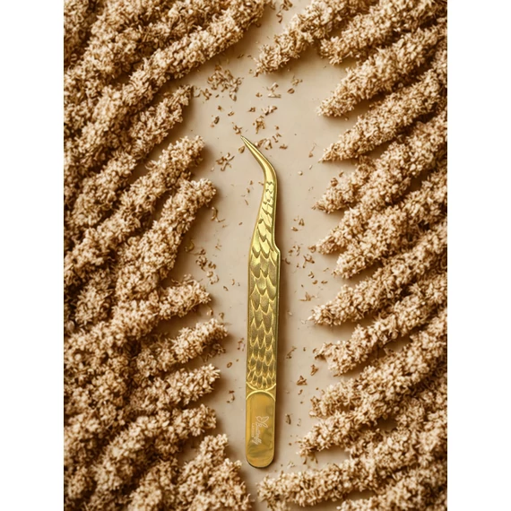 Butterfly Lashes - Serpent Curve Tweezer l Gold Edition